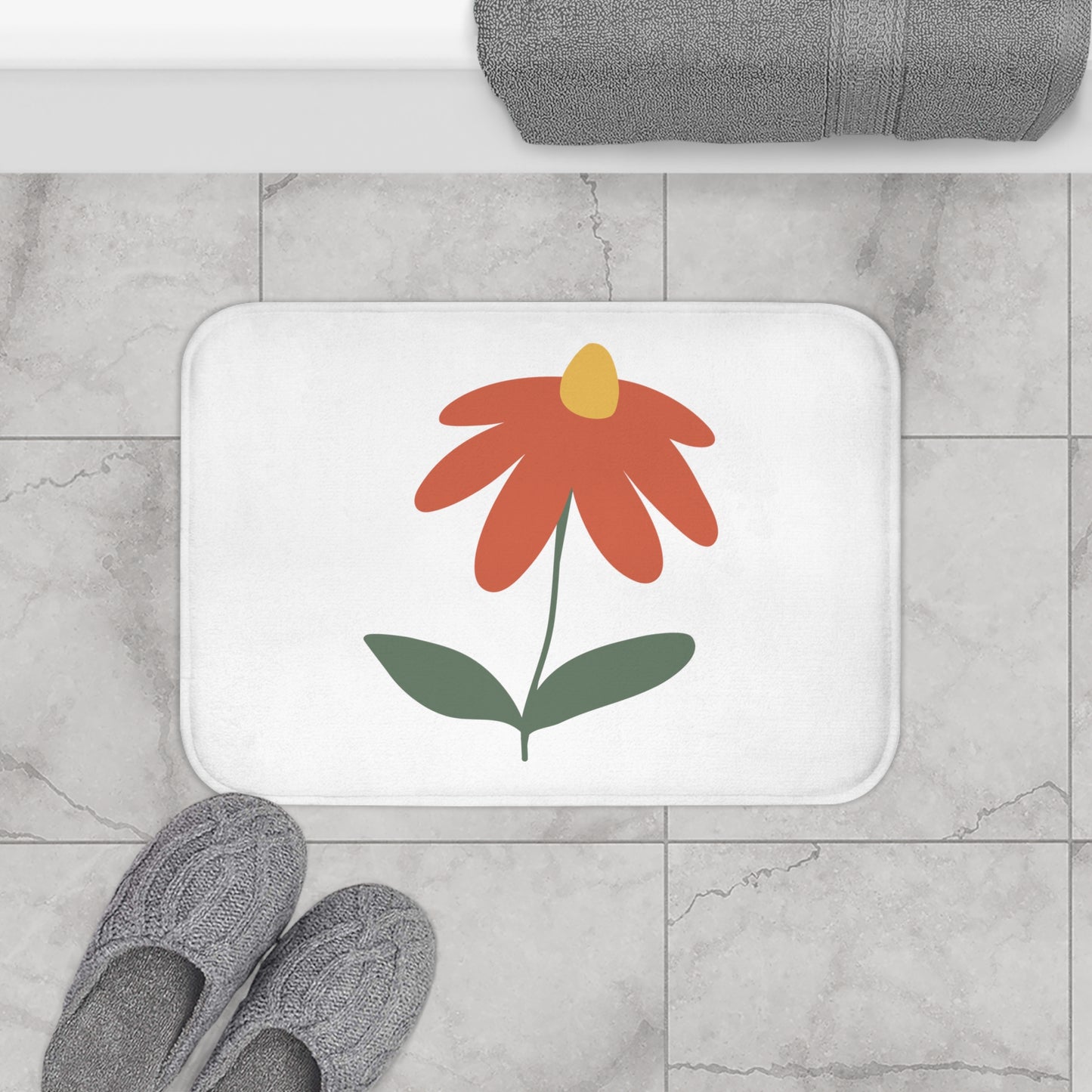 Flower Bath Mat