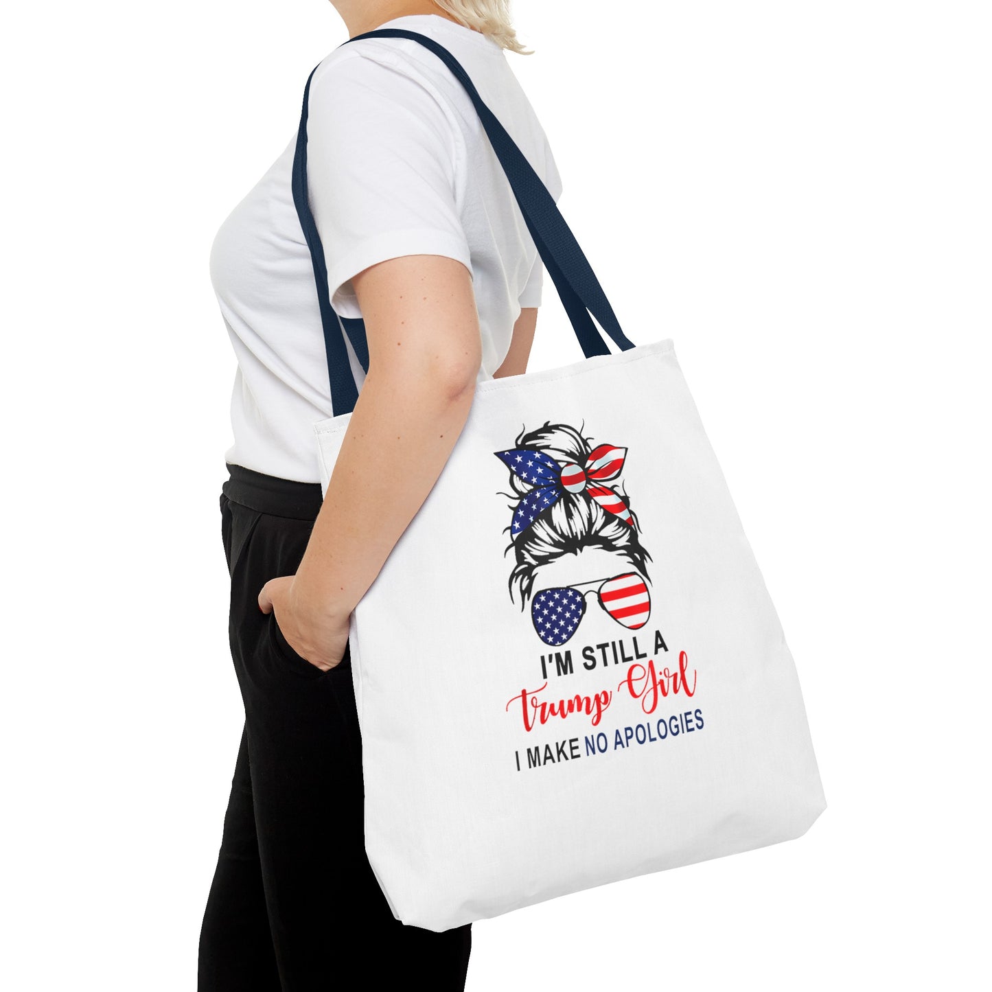 Trump Girl No Apologies Tote Bag (AOP)