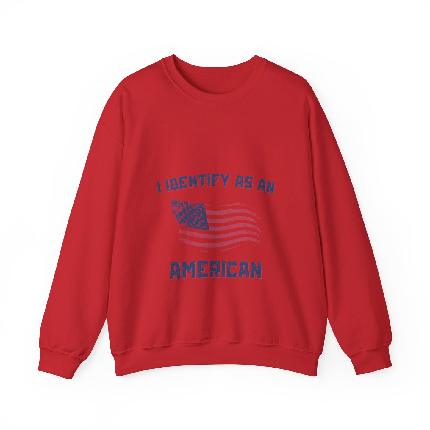 I Identify as American Unisex Heavy Blend™ Crewneck Sweatshirt