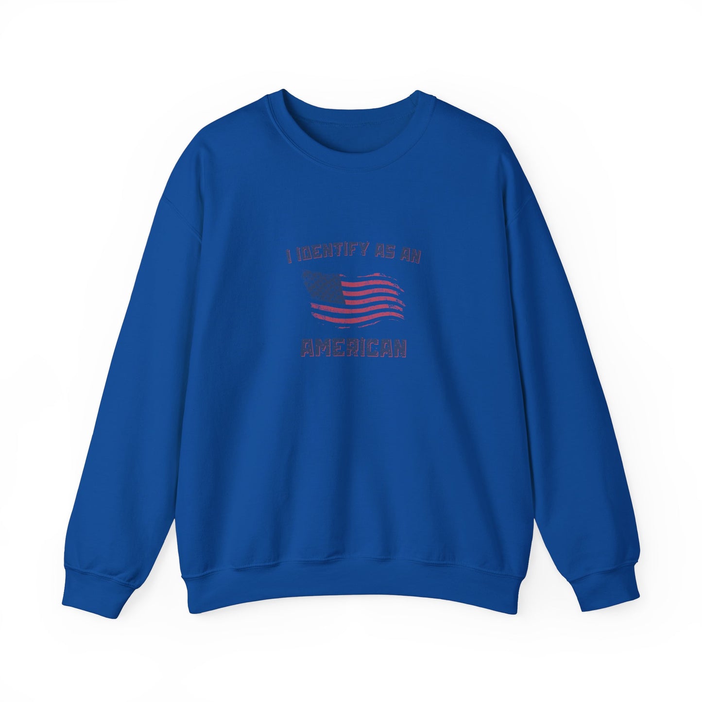 I Identify as American Unisex Heavy Blend™ Crewneck Sweatshirt