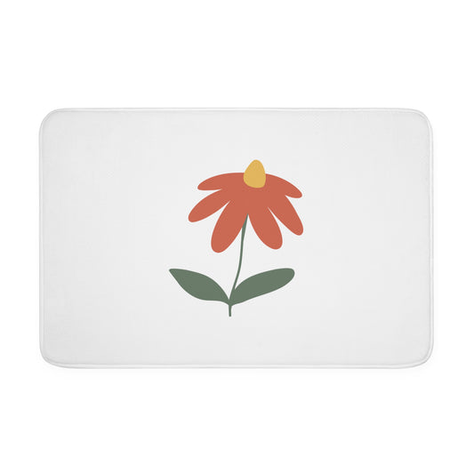 Flower Memory Foam Bath Mat