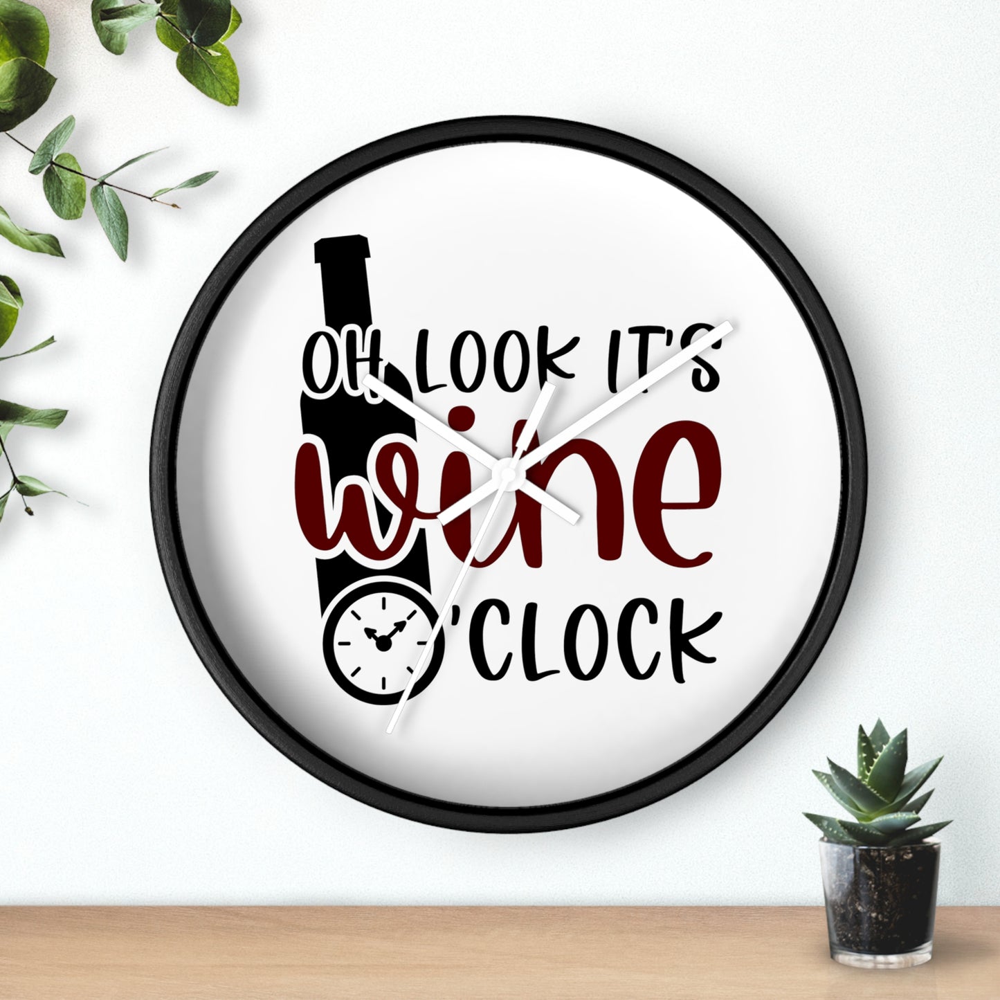 Wine O'Clock Wall Clock