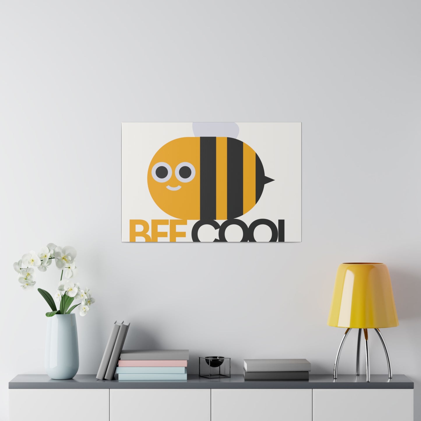 Bee Cool Matte Canvas, Stretched, 0.75"