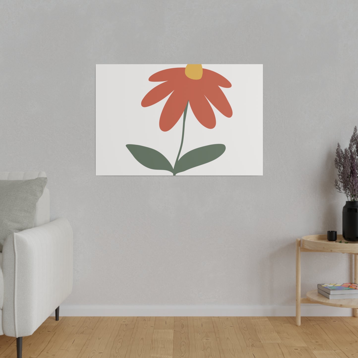 Flower Matte Canvas, Stretched, 0.75"