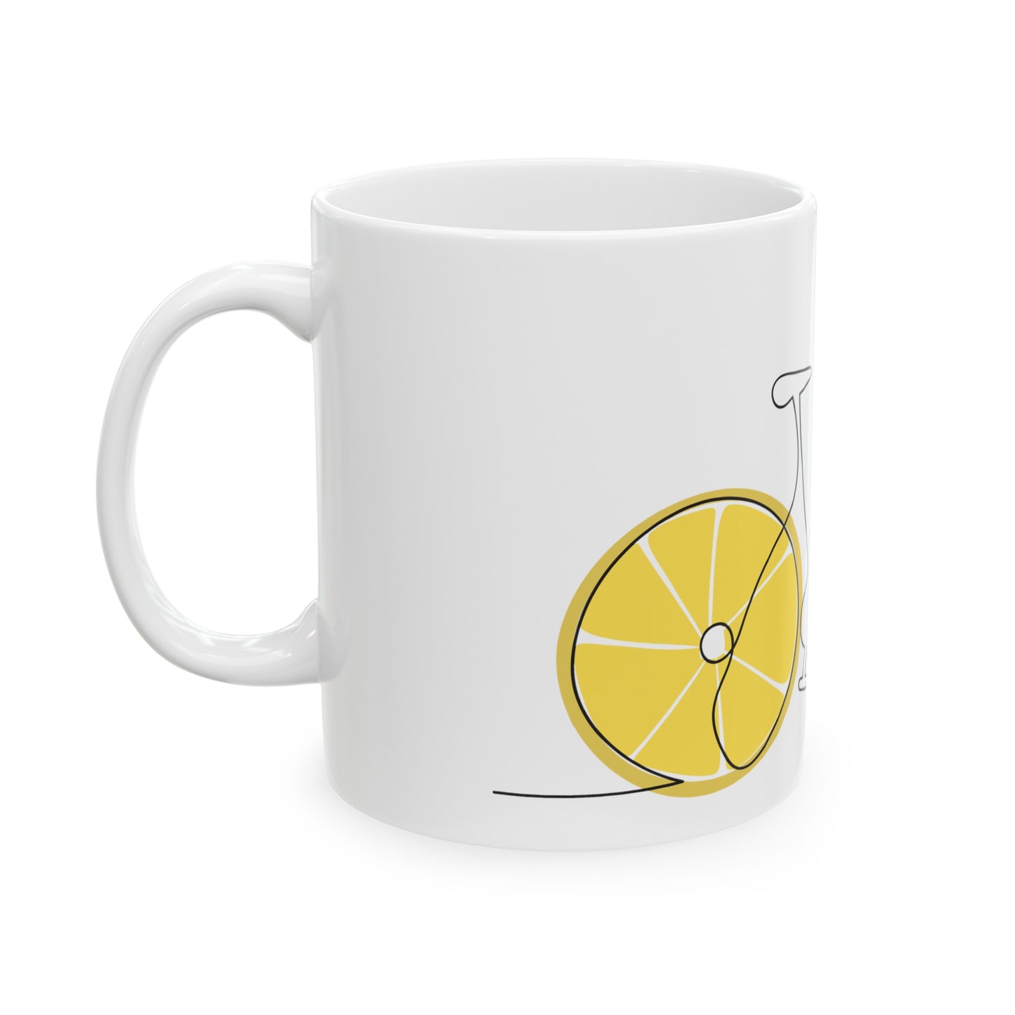 Lemon Wheels Ceramic Mug, (11oz, 15oz)