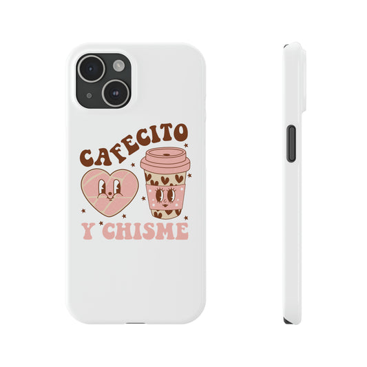 Cafecito Slim Phone Cases Spanish