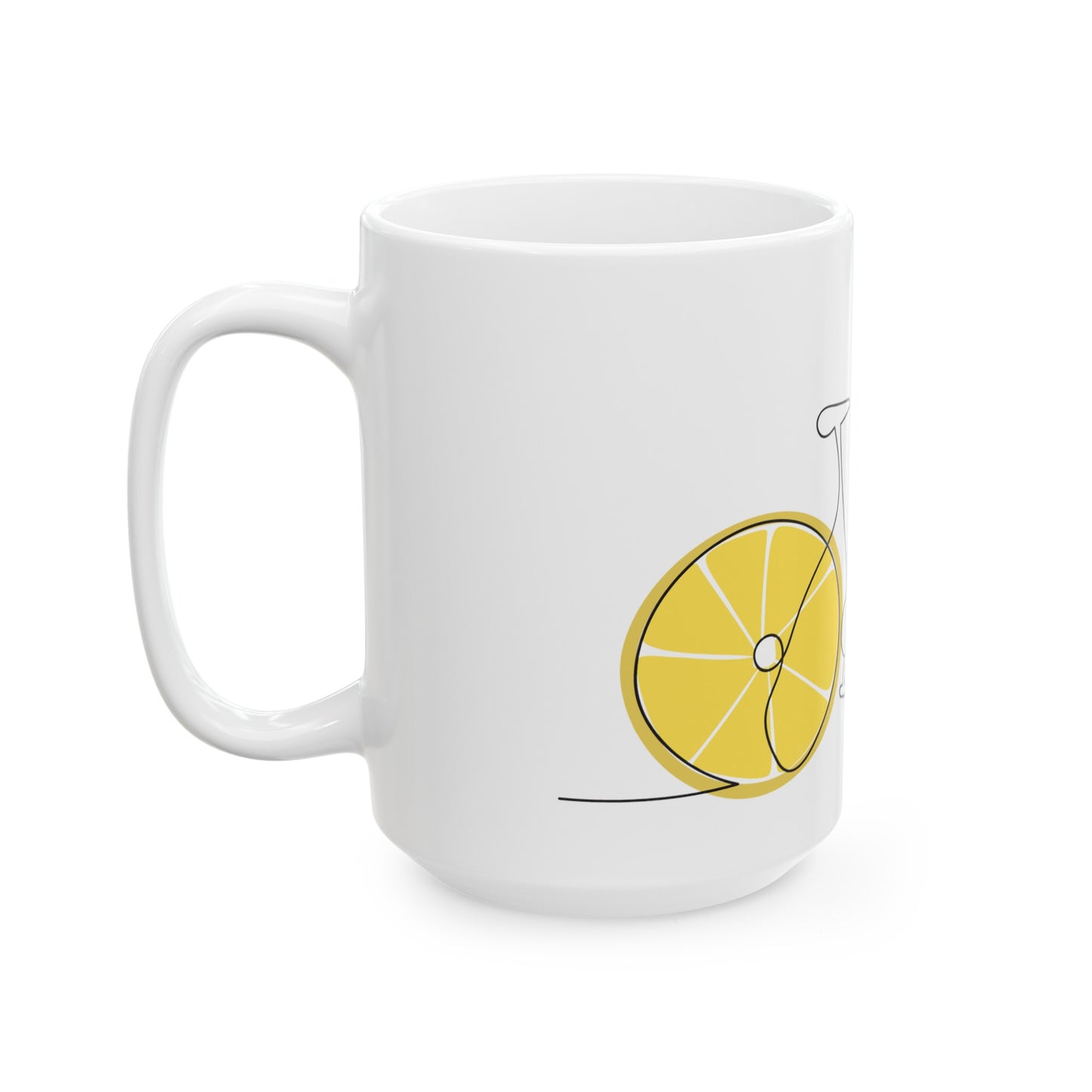 Lemon Wheels Ceramic Mug, (11oz, 15oz)