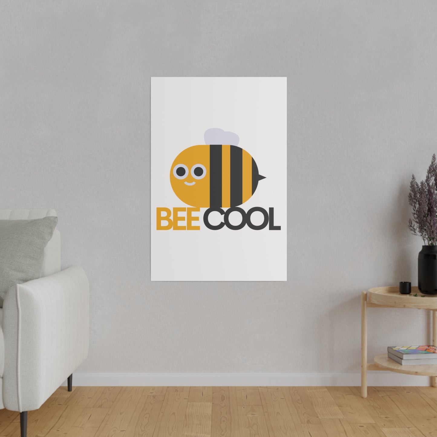 Bee Cool Matte Canvas, Stretched, 0.75"