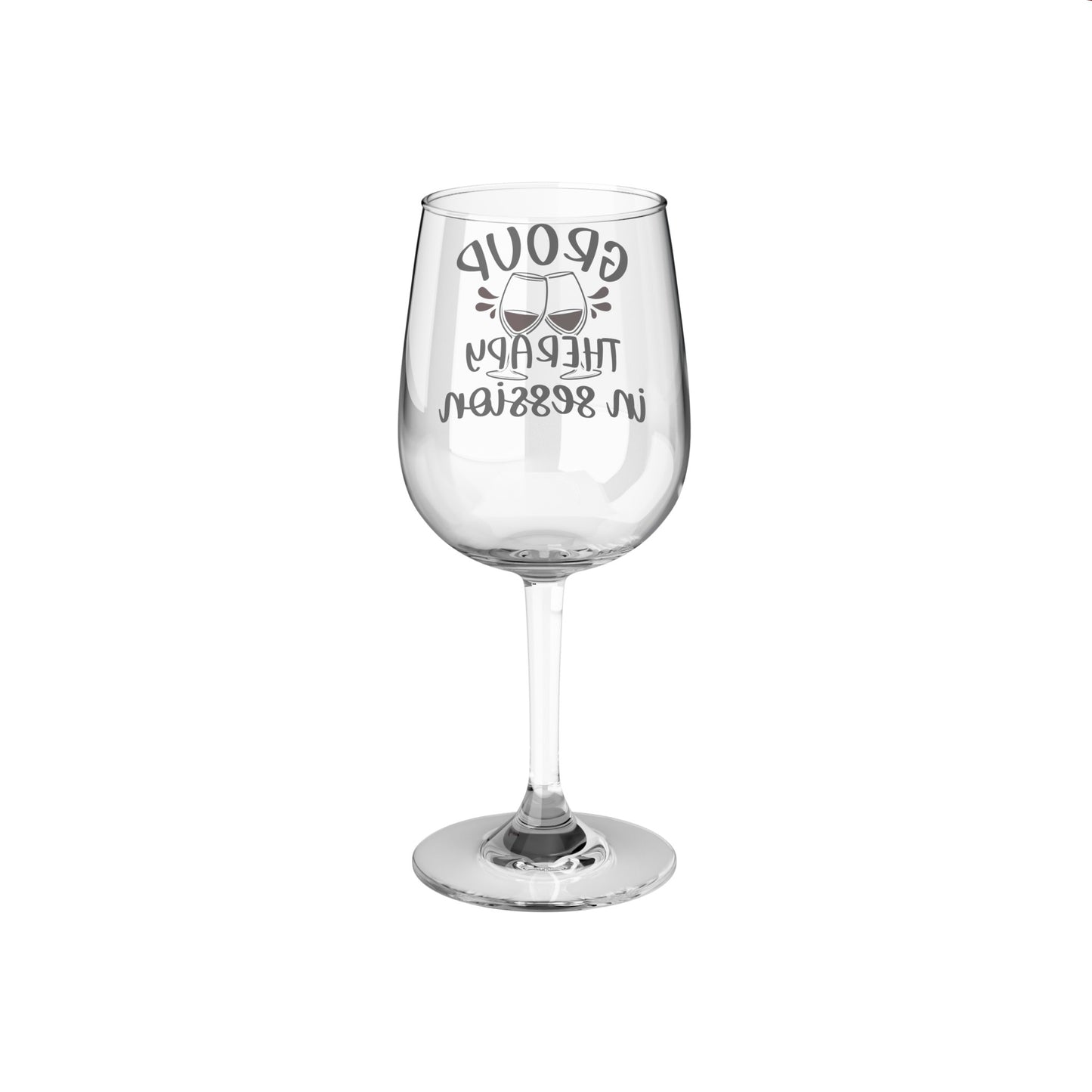 Group Therapy Wine Glass, 12oz