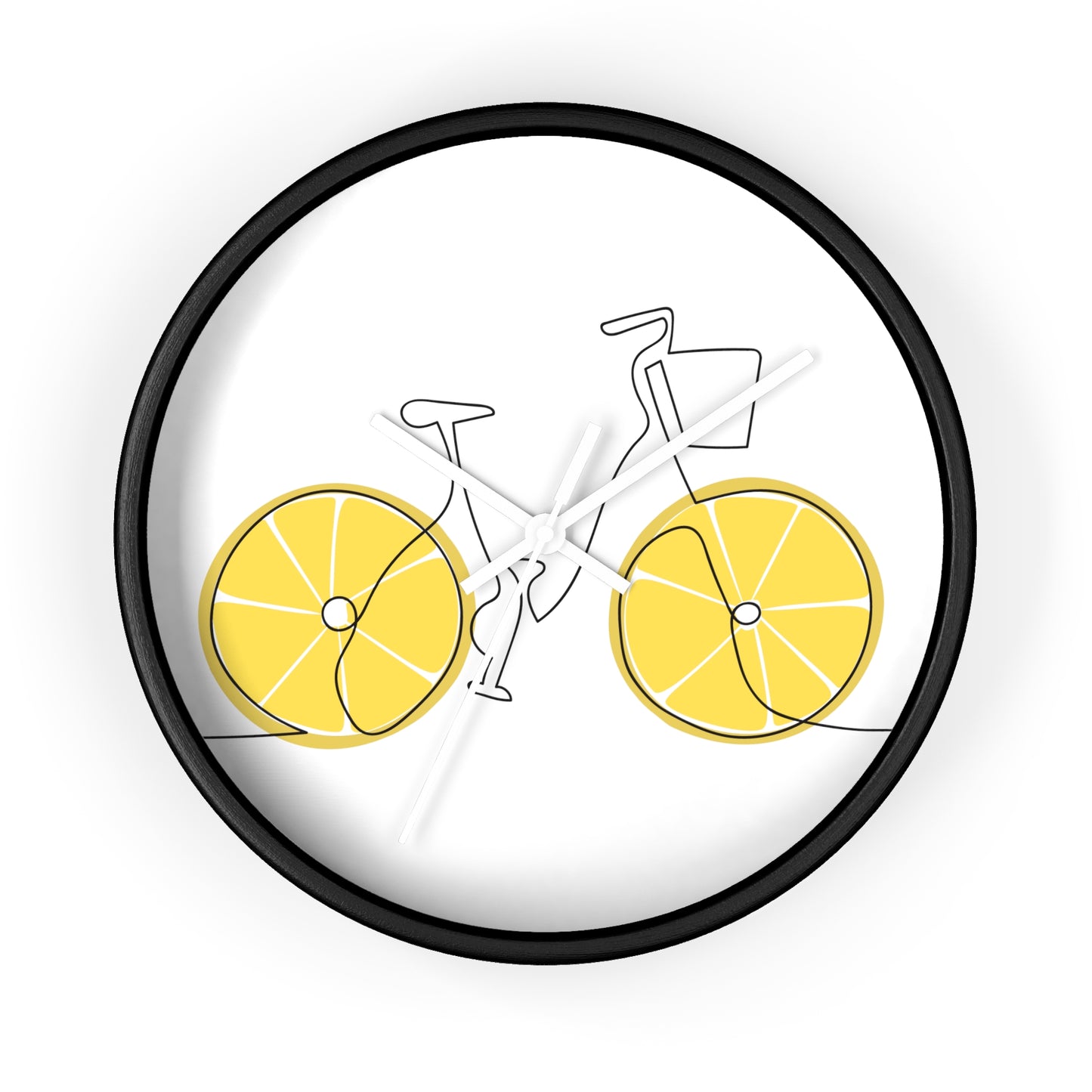 Lemon Wheel Bike Wall Clock