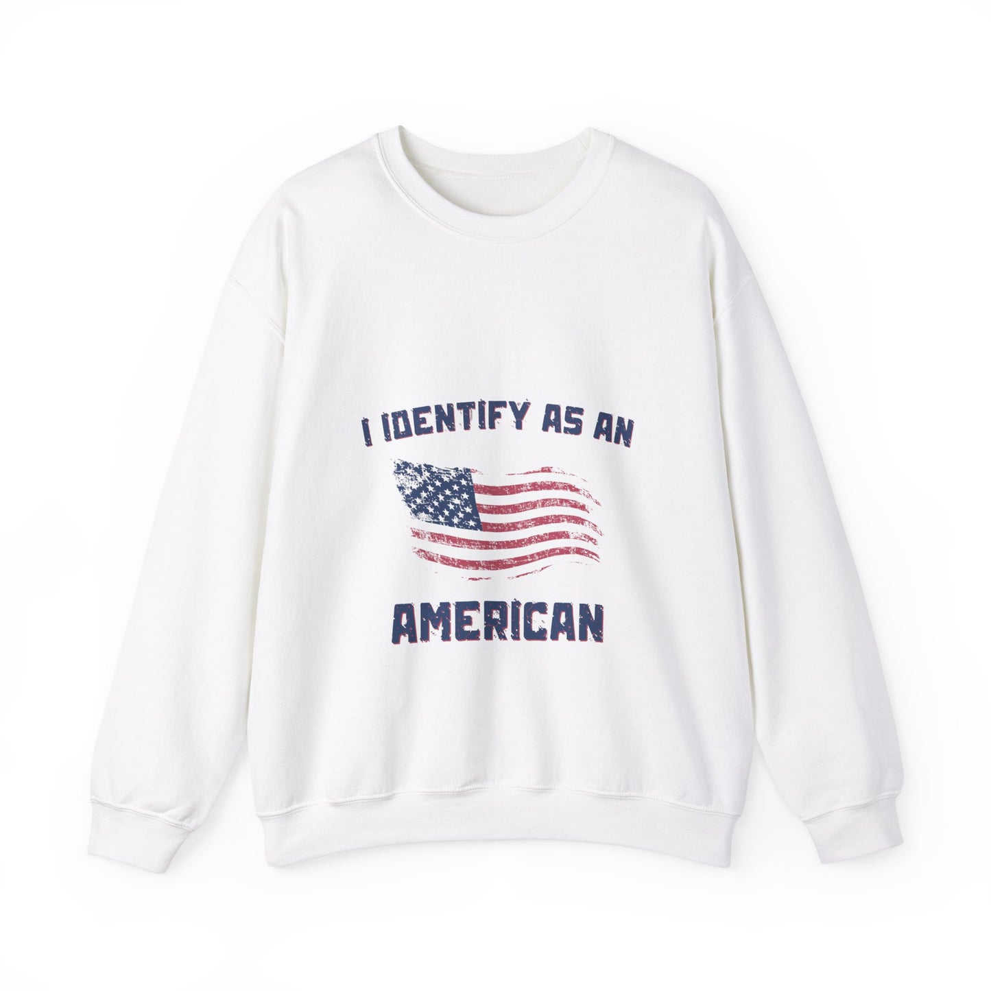 I Identify as American Unisex Heavy Blend™ Crewneck Sweatshirt