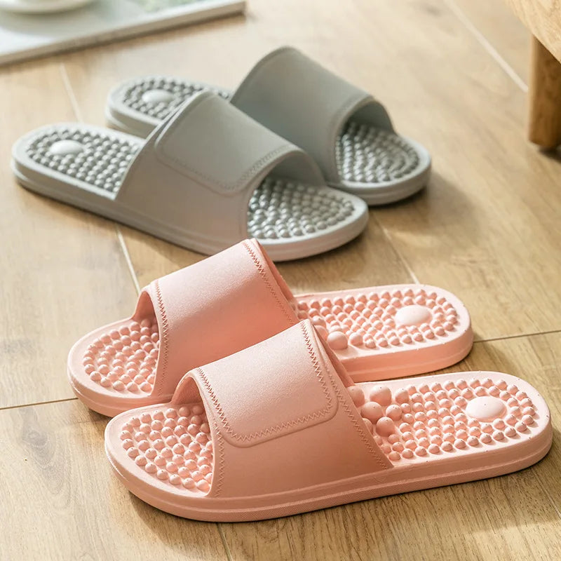 Women Men Massage Home Slippers Couple Shoes Summer Sandals House Soft Non Slip Wear Resistant Slides Indoor Bathroom Flip Flops