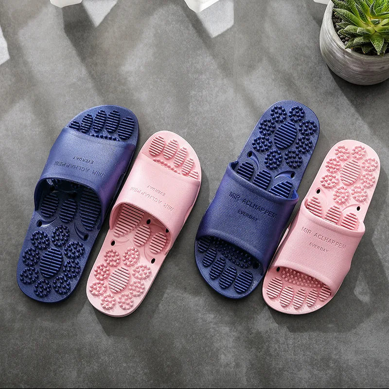 Women Men Massage Home Slippers Couple Shoes Summer Sandals House Soft Non Slip Wear Resistant Slides Indoor Bathroom Flip Flops