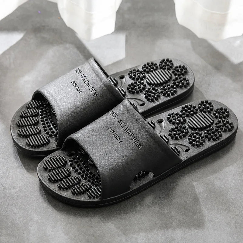 Women Men Massage Home Slippers Couple Shoes Summer Sandals House Soft Non Slip Wear Resistant Slides Indoor Bathroom Flip Flops