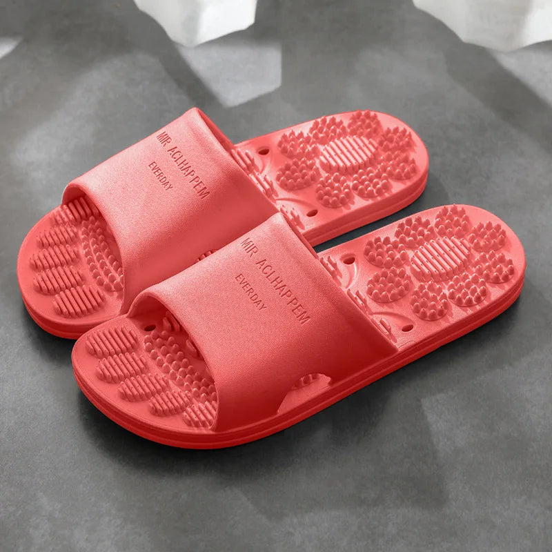 Women Men Massage Home Slippers Couple Shoes Summer Sandals House Soft Non Slip Wear Resistant Slides Indoor Bathroom Flip Flops