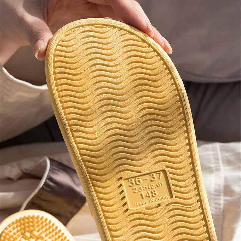 Women Men Massage Home Slippers Couple Shoes Summer Sandals House Soft Non Slip Wear Resistant Slides Indoor Bathroom Flip Flops