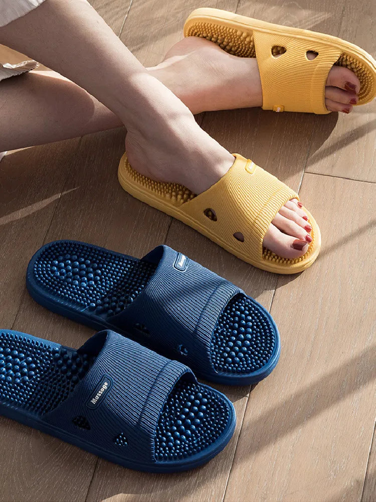 Women Men Massage Home Slippers Couple Shoes Summer Sandals House Soft Non Slip Wear Resistant Slides Indoor Bathroom Flip Flops