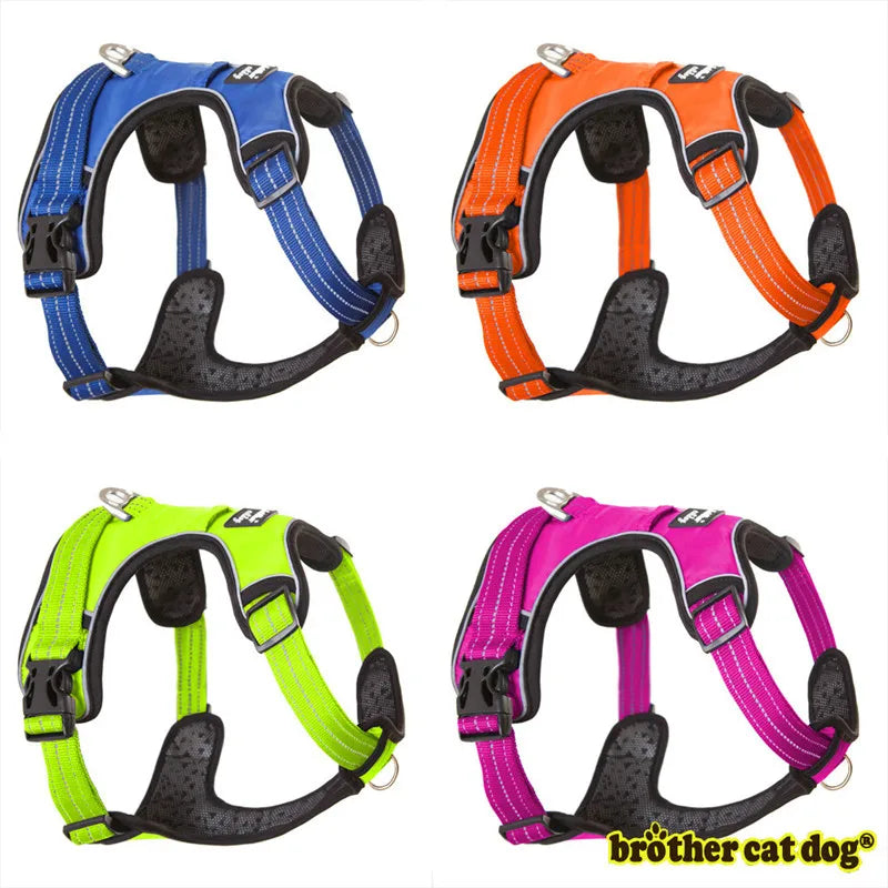 Reflective Pet Dog Harness Accessories Dogs Training Vest for Pet Big Dogs Adjustable Outdoor Harness Service Dog Ves Padded New