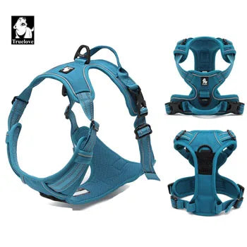 Truelove Reflective Nylon Pet Dog Harness No Pull Tactical For Small Medium Large Service Dog Vest Padded Mesh Adjustable Soft