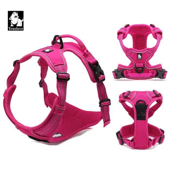 Truelove Reflective Nylon Pet Dog Harness No Pull Tactical For Small Medium Large Service Dog Vest Padded Mesh Adjustable Soft