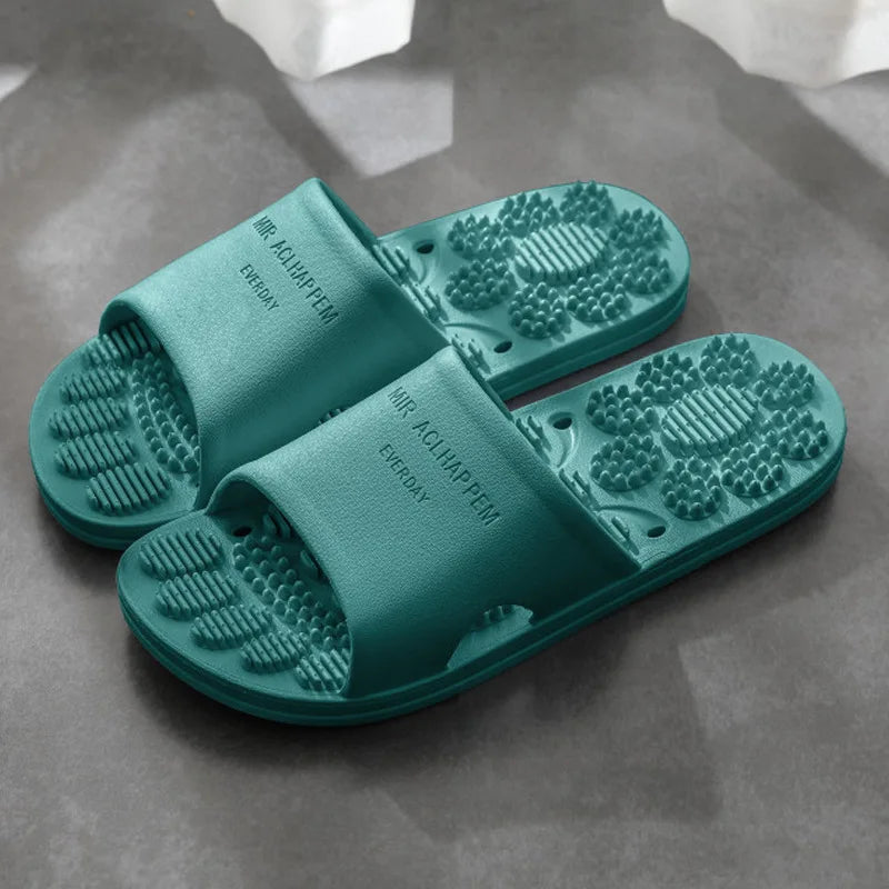 Women Men Massage Home Slippers Couple Shoes Summer Sandals House Soft Non Slip Wear Resistant Slides Indoor Bathroom Flip Flops