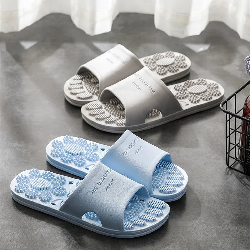 Women Men Massage Home Slippers Couple Shoes Summer Sandals House Soft Non Slip Wear Resistant Slides Indoor Bathroom Flip Flops