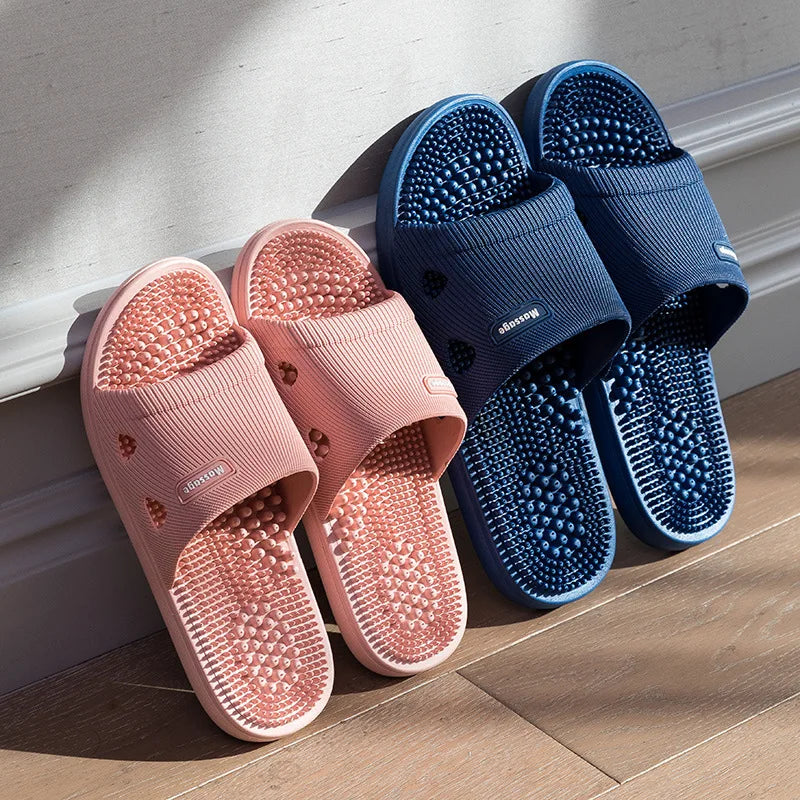 Women Men Massage Home Slippers Couple Shoes Summer Sandals House Soft Non Slip Wear Resistant Slides Indoor Bathroom Flip Flops