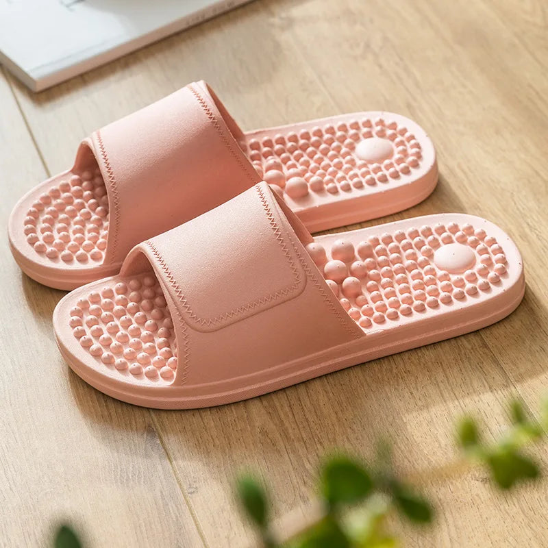 Women Men Massage Home Slippers Couple Shoes Summer Sandals House Soft Non Slip Wear Resistant Slides Indoor Bathroom Flip Flops