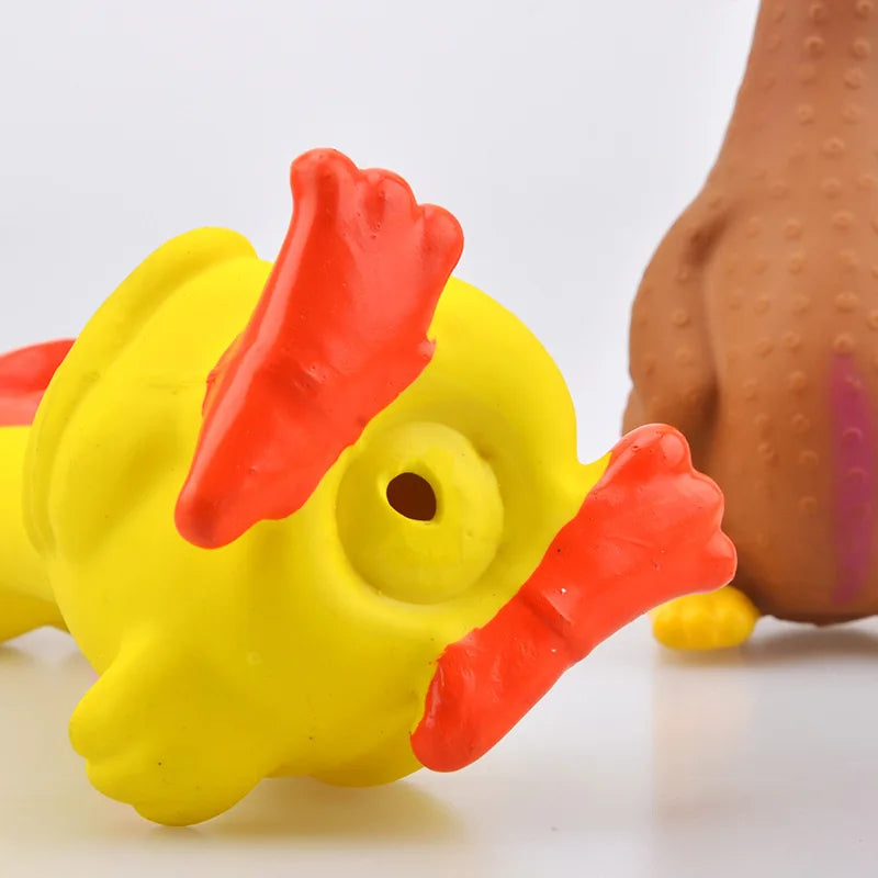 Pets Dog Toys Screaming Chicken Sound Toy Puppy Bite Resistant Chew Toy Interactive Squeaky Dog Toy Puppy Dog Accessories