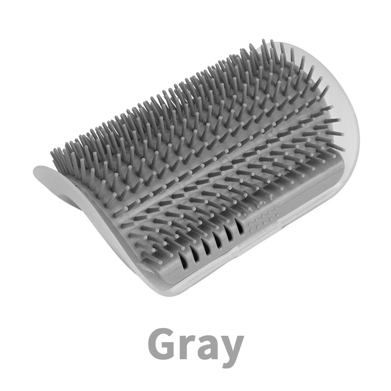 Pet Cat Brush Hair Removal Massage Comb Cats Wall Rubbing Brush Corner Scratcher Grooming Self Cleaning Scrubber Beauty Products