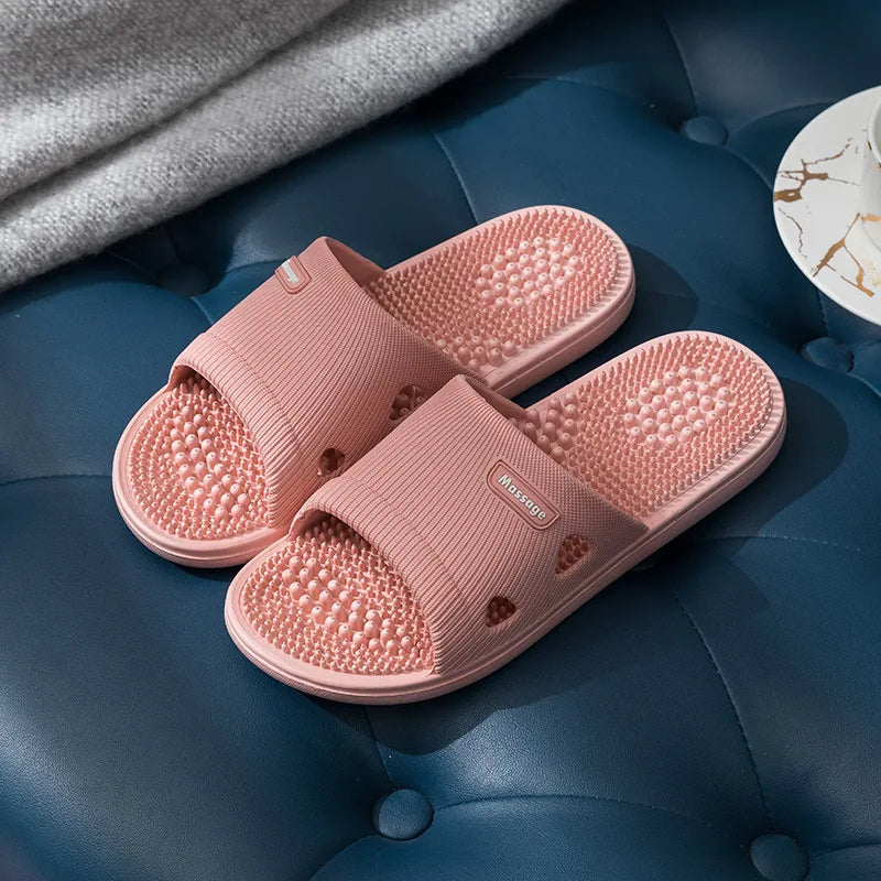 Women Men Massage Home Slippers Couple Shoes Summer Sandals House Soft Non Slip Wear Resistant Slides Indoor Bathroom Flip Flops