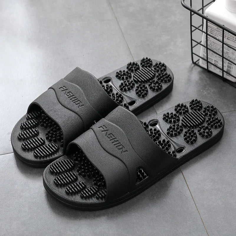 Women Men Massage Home Slippers Couple Shoes Summer Sandals House Soft Non Slip Wear Resistant Slides Indoor Bathroom Flip Flops