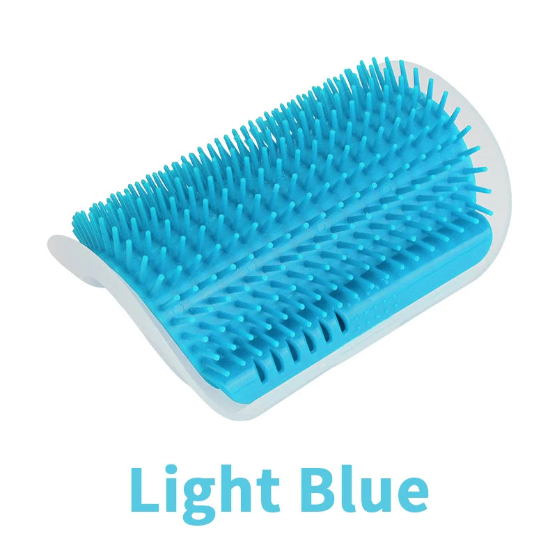 Pet Cat Brush Hair Removal Massage Comb Cats Wall Rubbing Brush Corner Scratcher Grooming Self Cleaning Scrubber Beauty Products