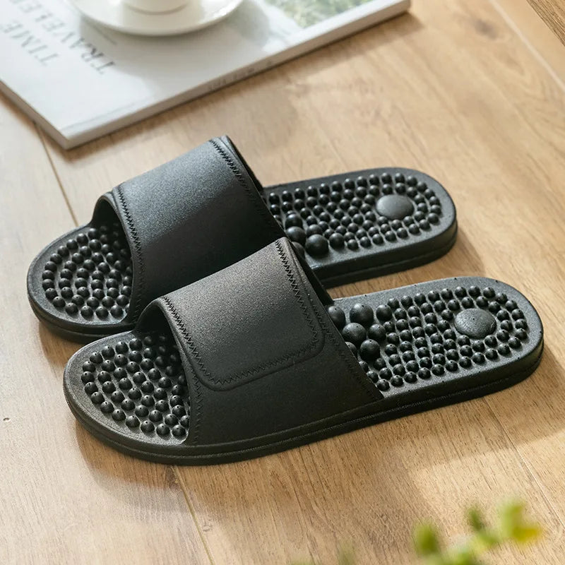 Women Men Massage Home Slippers Couple Shoes Summer Sandals House Soft Non Slip Wear Resistant Slides Indoor Bathroom Flip Flops