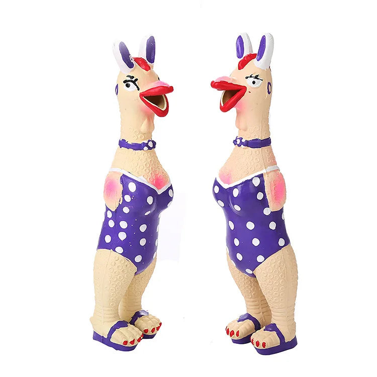 Pets Dog Toys Screaming Chicken Sound Toy Puppy Bite Resistant Chew Toy Interactive Squeaky Dog Toy Puppy Dog Accessories