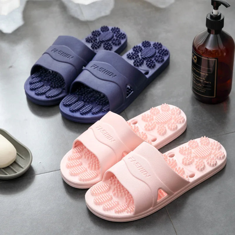 Women Men Massage Home Slippers Couple Shoes Summer Sandals House Soft Non Slip Wear Resistant Slides Indoor Bathroom Flip Flops