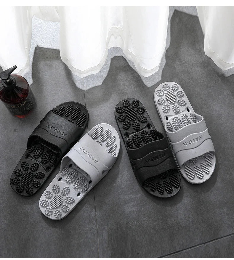 Women Men Massage Home Slippers Couple Shoes Summer Sandals House Soft Non Slip Wear Resistant Slides Indoor Bathroom Flip Flops