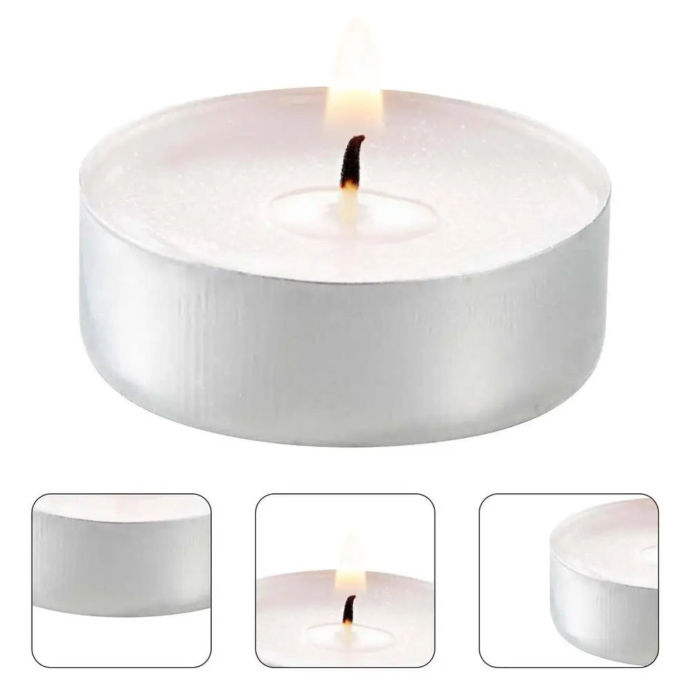 10pcs/set Mini Tea Light Candle Smokeless Dripless Long Lasting Small Candle Wedding Birthday Party Bar Candlelight Decorations