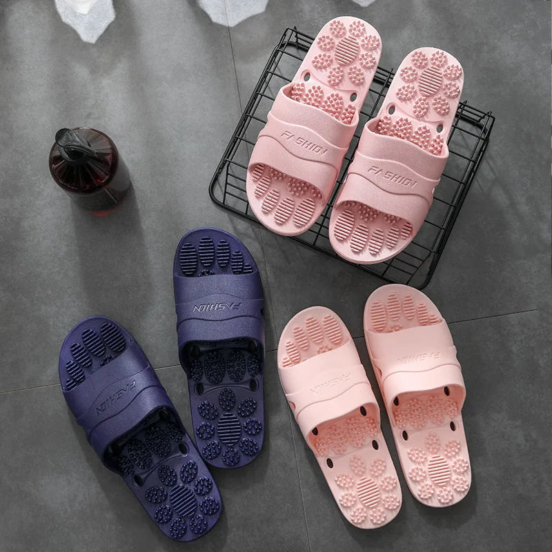 Women Men Massage Home Slippers Couple Shoes Summer Sandals House Soft Non Slip Wear Resistant Slides Indoor Bathroom Flip Flops