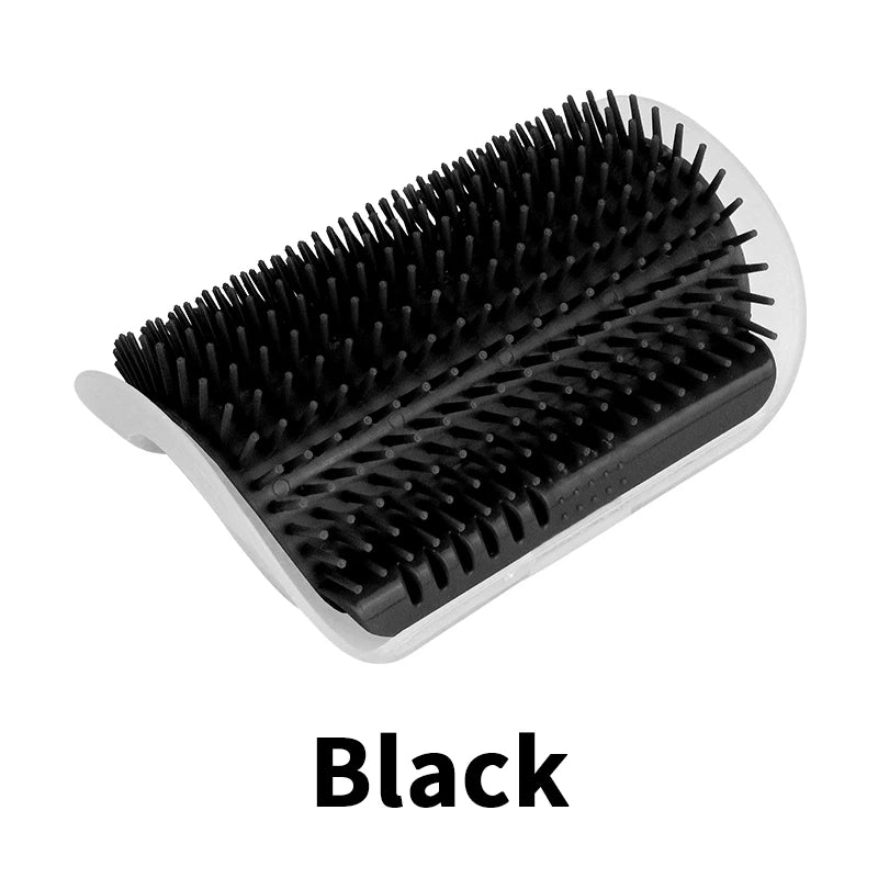 Pet Cat Brush Hair Removal Massage Comb Cats Wall Rubbing Brush Corner Scratcher Grooming Self Cleaning Scrubber Beauty Products