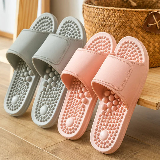 Women Men Massage Home Slippers Couple Shoes Summer Sandals House Soft Non Slip Wear Resistant Slides Indoor Bathroom Flip Flops