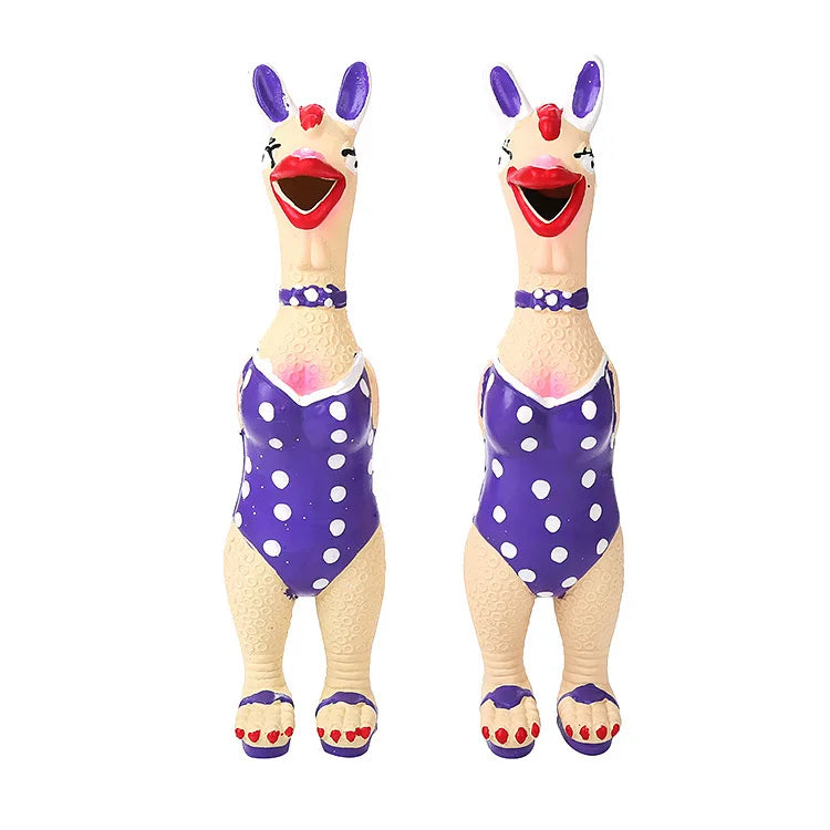 Pets Dog Toys Screaming Chicken Sound Toy Puppy Bite Resistant Chew Toy Interactive Squeaky Dog Toy Puppy Dog Accessories