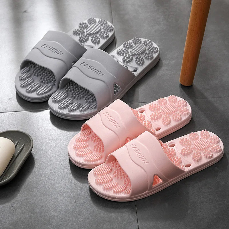 Women Men Massage Home Slippers Couple Shoes Summer Sandals House Soft Non Slip Wear Resistant Slides Indoor Bathroom Flip Flops