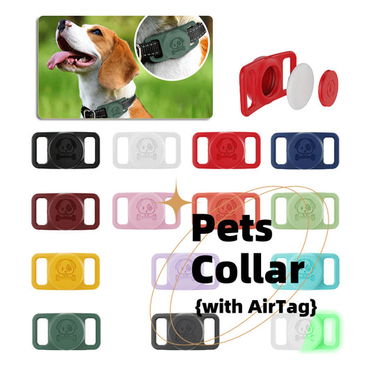 Silicone Protective Sleeve For Airtags Pet Dog Cat Positioning Tracker Collar Cover Anti-lost Protective Case