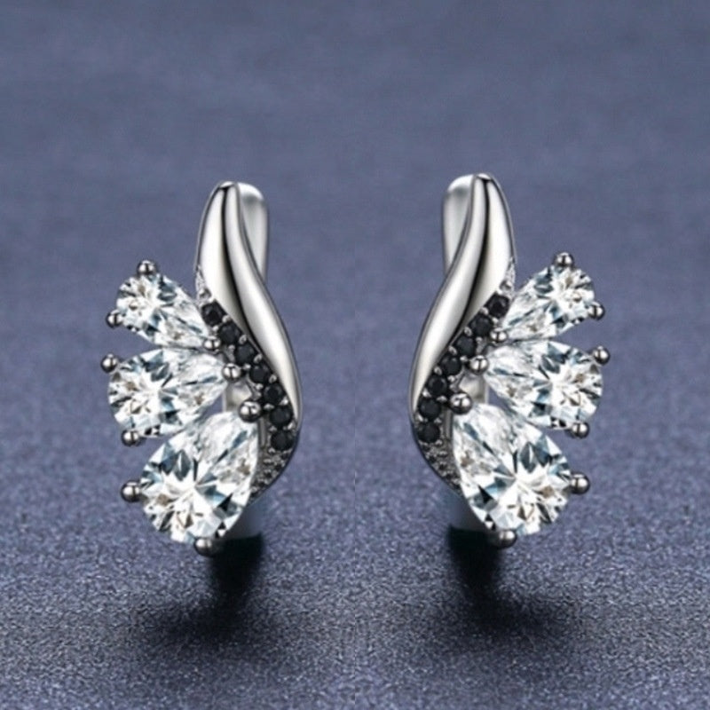 Classic Wings Shape Women's Drop-shaped Zircon