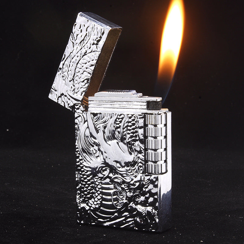 Embossed Chinese Dragon Gas Lighters