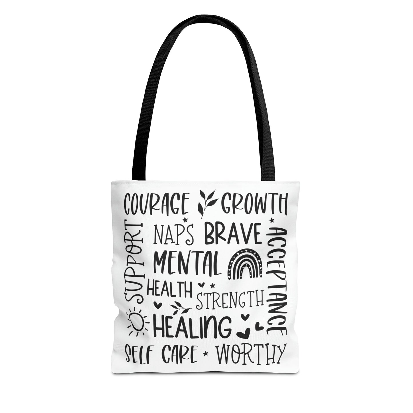 Collage Mental Health Tote Bag (AOP)