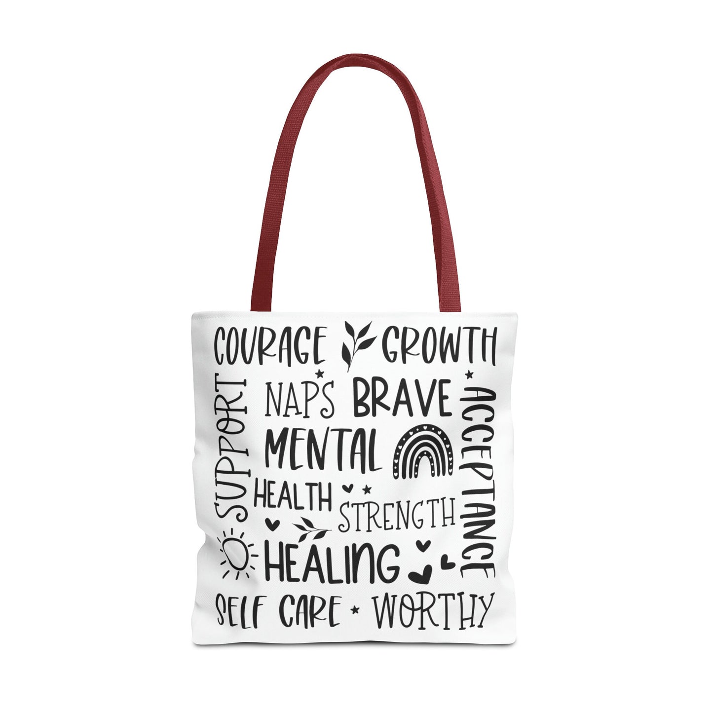 Collage Mental Health Tote Bag (AOP)