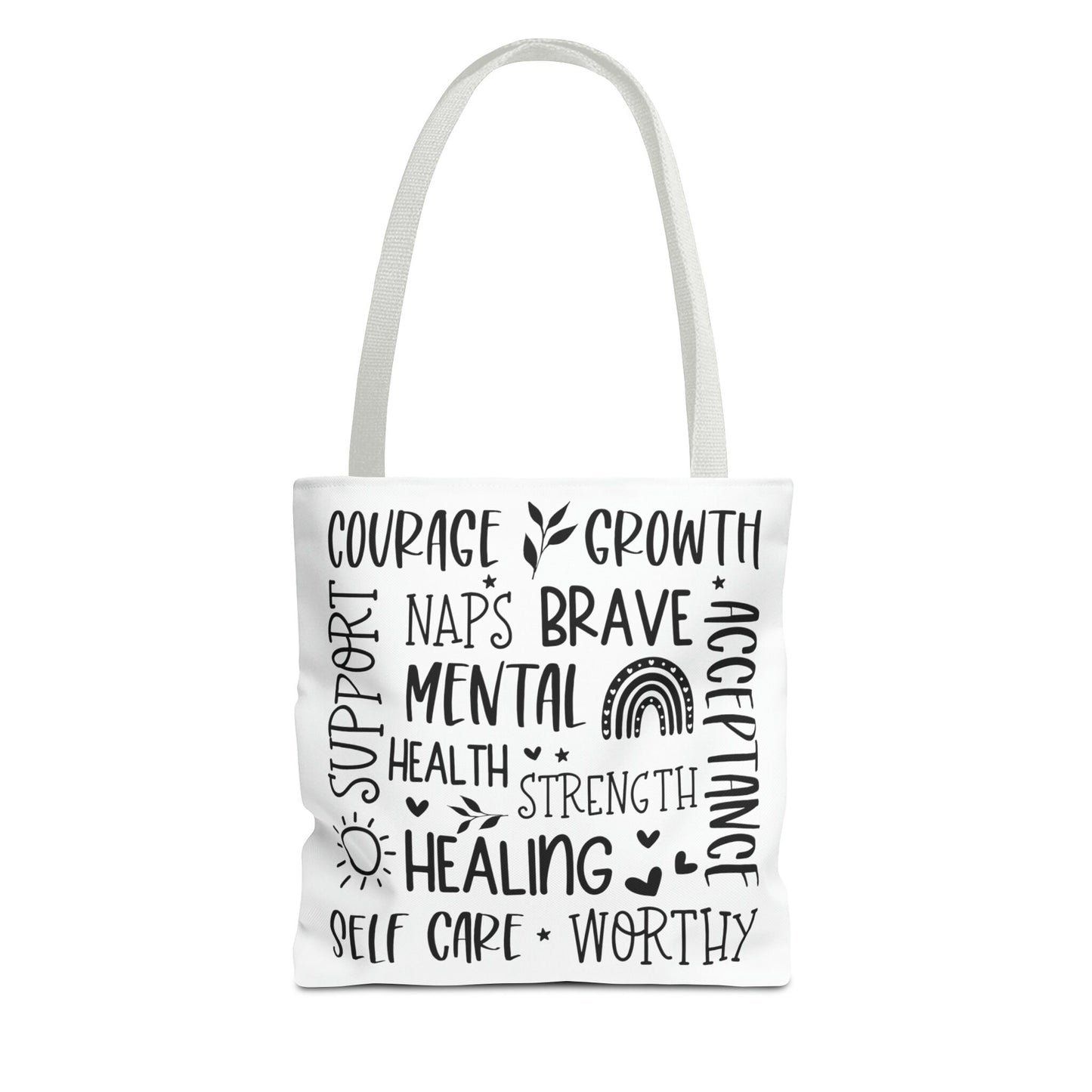 Collage Mental Health Tote Bag (AOP)