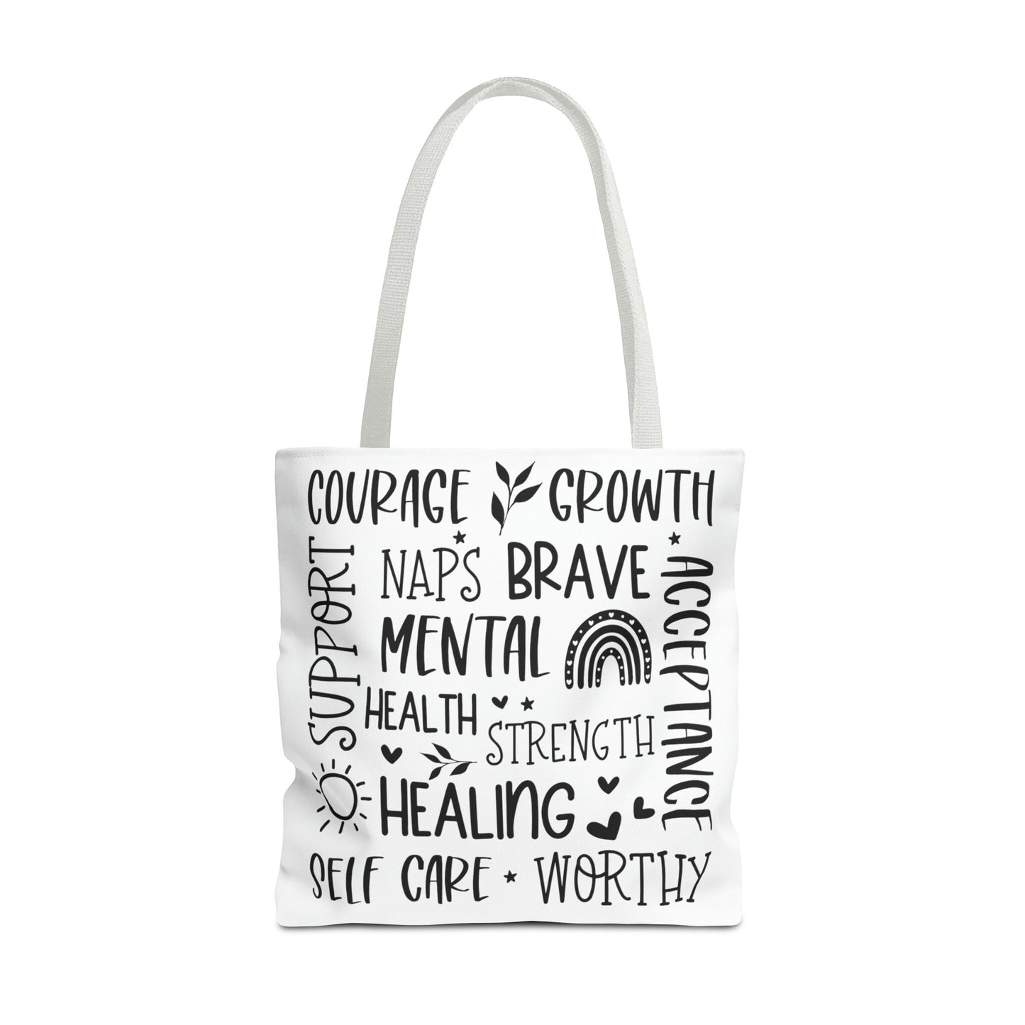 Collage Mental Health Tote Bag (AOP)